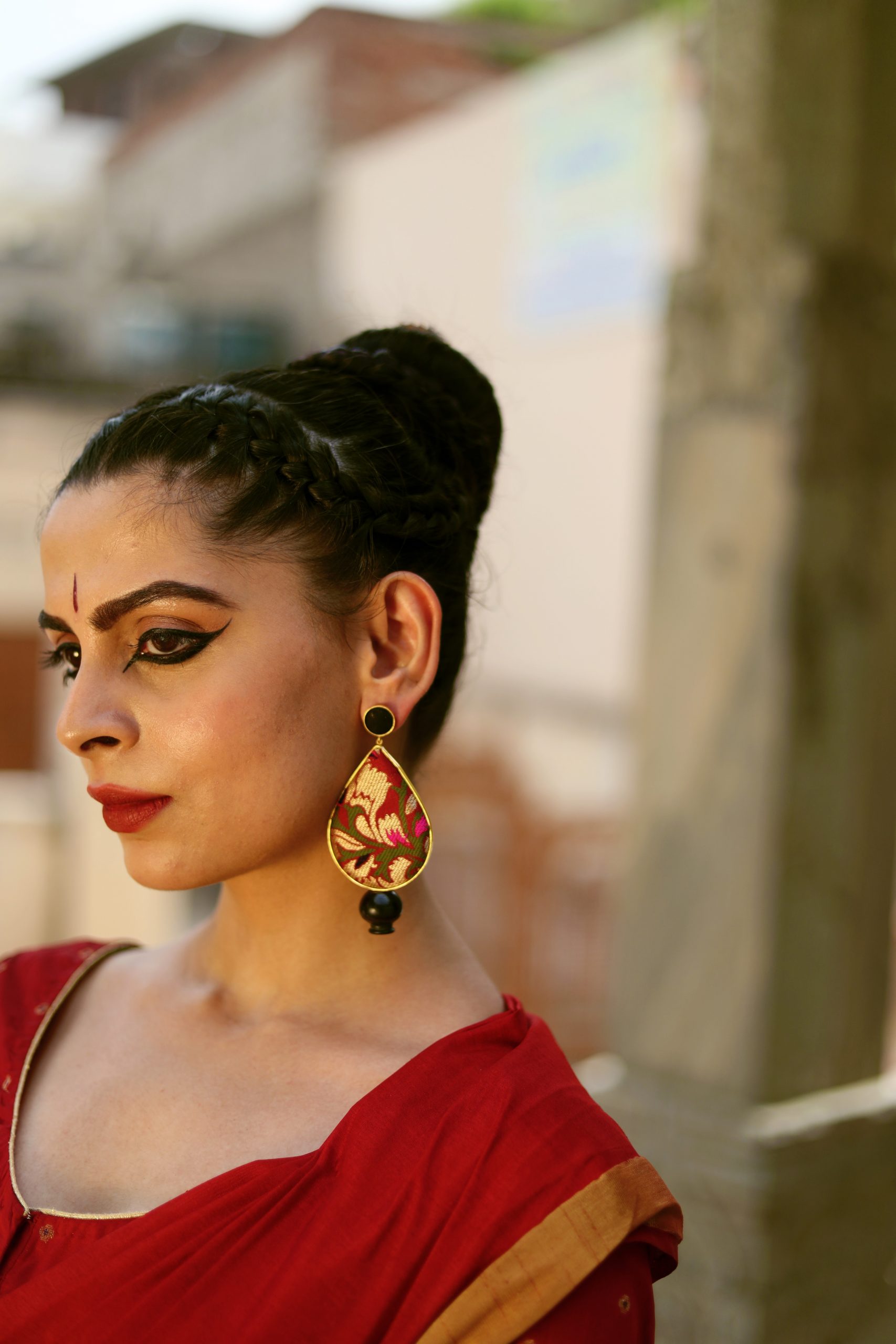 22K Gold Plated Designer Jhumka Earrings Indian Long Fashion SET abh | eBay