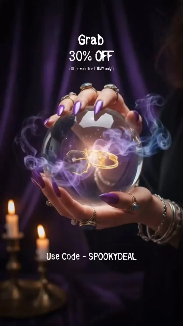 🎃𝑭𝑳𝑨𝑻 𝟑𝟎% 𝑶𝑭𝑭 — 𝑯𝑨𝑳𝑳𝑶𝑾𝑬𝑬𝑵 𝑶𝑭𝑭𝑬𝑹! 🎃
.
.
Use code 🆂🅿🅾🅾🅺🆈🅳🅴🅰🅻 at checkout and grab your favorite KABBISH Jewellery at an unmissable price! Offer valid only for 24 hours — from 12:00 AM to 12:00 AM! 
.
.
Complete your Halloween look with jewellery as unique as your vibe — bold, handcrafted, and full of character. 🖤
Shop now at www.kabbish.com and make your Halloween truly spook-tacular! 🕸️🕯️
.
.
#KabbishHalloween #SpookyDeal #HalloweenOffer #HandcraftedJewellery #KabbishStyle